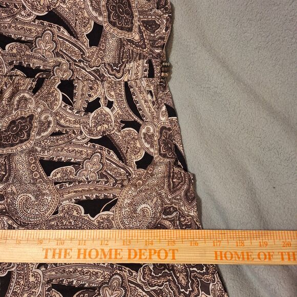 INC International Concepts Small Brown/Black Maxi Dress Paisley Sleeveless - Picture 5 of 10